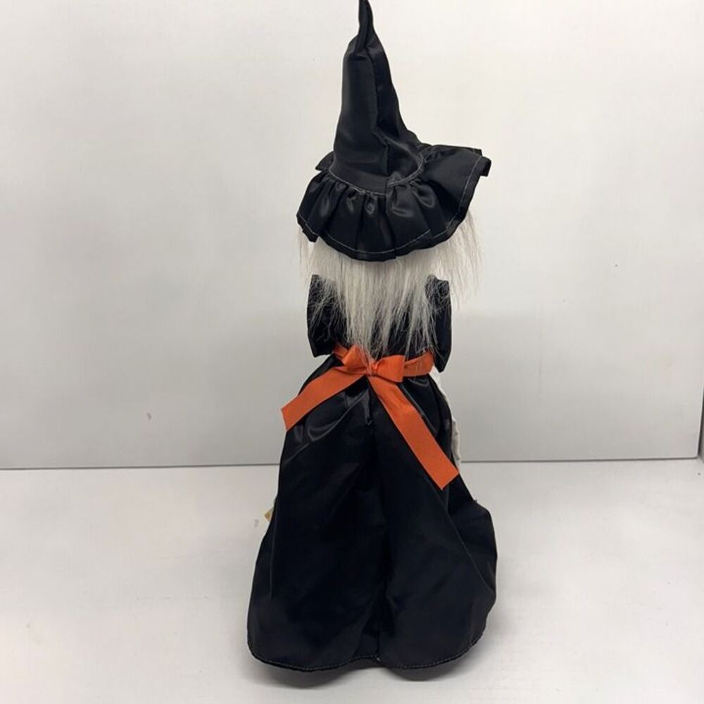 Vtg Animated Witch Stirring Cauldron Pot Halloween Decoration Figure - Untested - Picture 7 of 11
